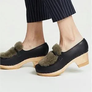 No 6 cheap fur loafer clog